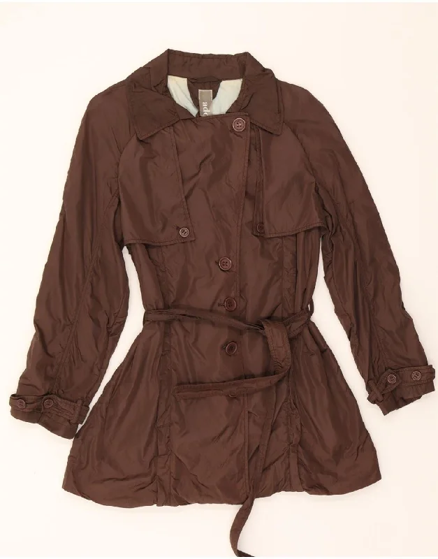 ADD Womens Trench Coat UK 18 XL Brown Polyamide