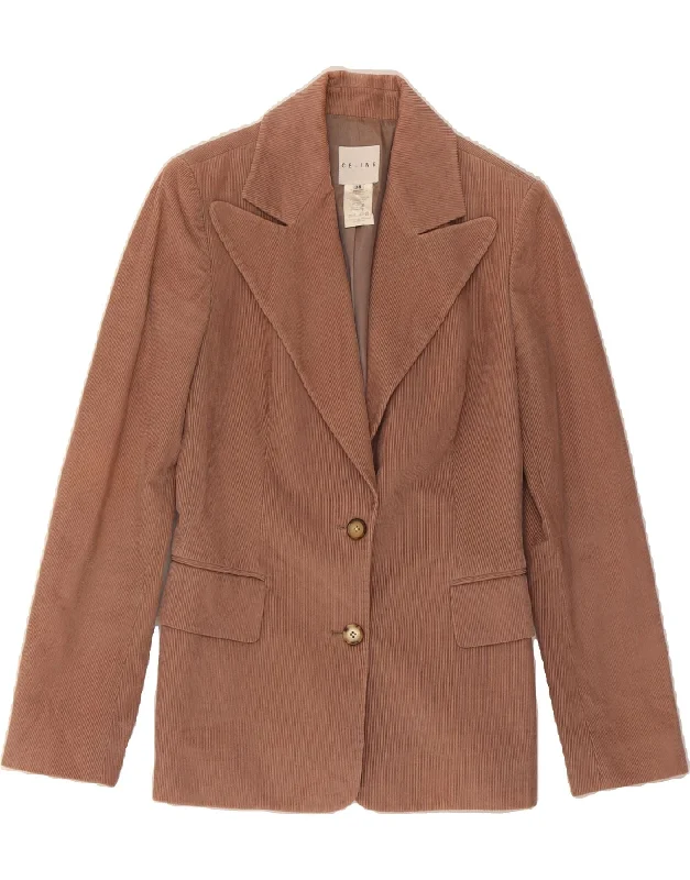 CELINE Womens Corduroy 2 Button Blazer Jacket EU 38 Medium Pink Cotton Dynamic Women's High - energy CELINE Womens Corduroy 2 Button Blazer Jacket EU 38 Medium Pink Cotton Dynamic Women's High - energy