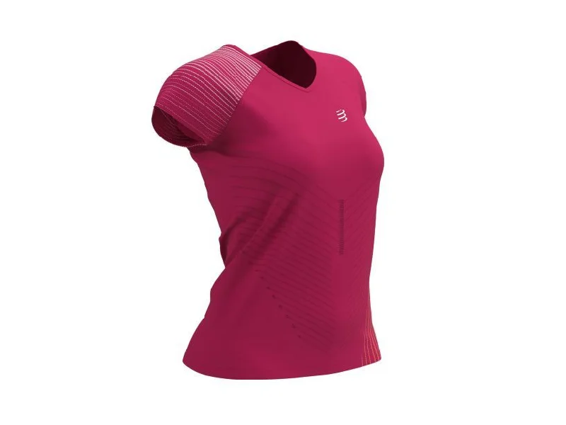 Compessport Women's Performance SS Tshirt - Jazzy/Bird Unique Women's Upcycled