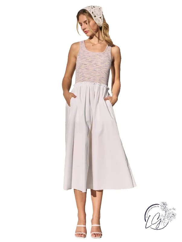 Seaside Serenity Calls Midi Dress Modern Women's 