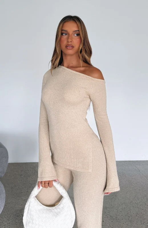 We'll Be Fine Long Sleeve Top Oat Compression