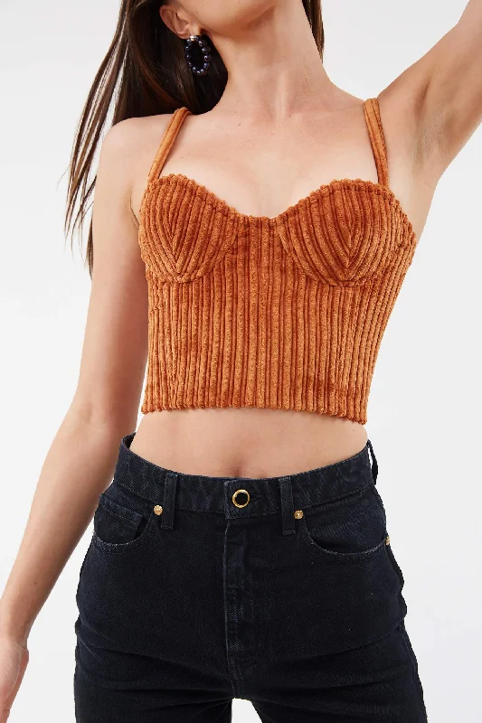Corduroy Bustier Relaxed Women's 