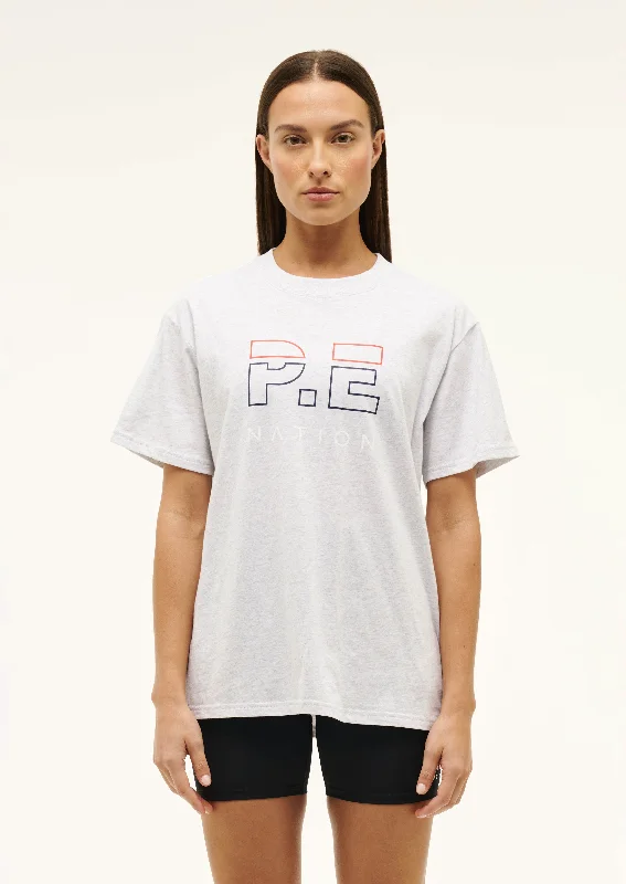 HEADS UP TEE IN GREY MARLE Hip Women's Retro