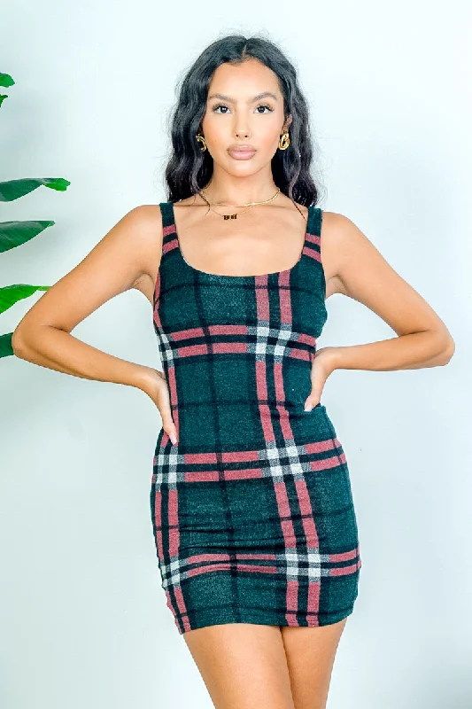 Preppy Green and Red Plaid Sleeveless Mini Dress (AD8031-3) Dynamic Women's High - energy Preppy Green and Red Plaid Sleeveless Mini Dress (AD8031-3) Dynamic Women's High - energy