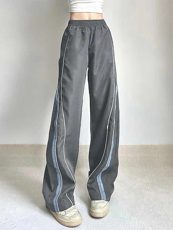BerryBetty - Time To Leave Parachute Pants Sleek Women's Metallic
