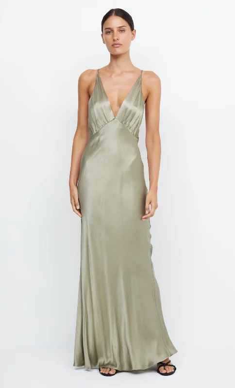 MOON DANCE V MAXI DRESS - SAGE Vacation