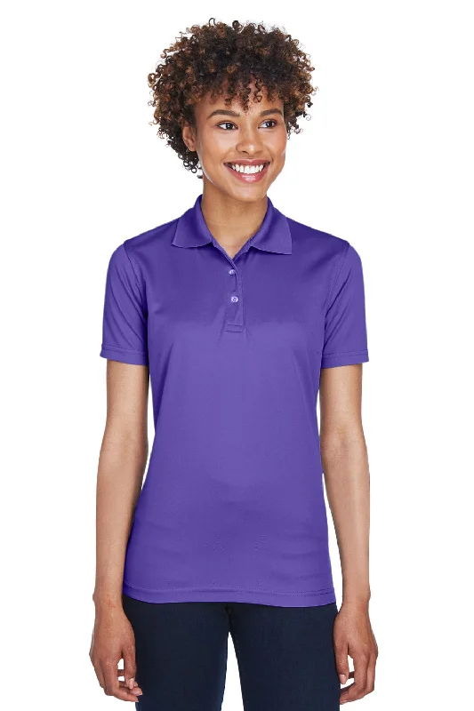UltraClub Womens Cool & Dry Moisture Wicking Short Sleeve Polo Shirt - Purple Dynamic Women's Moto UltraClub Womens Cool & Dry Moisture Wicking Short Sleeve Polo Shirt - Purple Dynamic Women's Moto