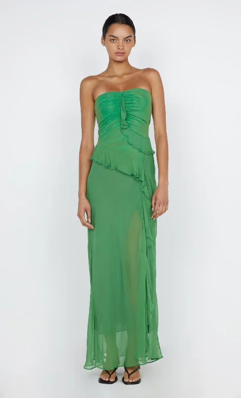 MARESCA STRAPLESS DRESS - GREEN APPLE Sophisticated Women's 