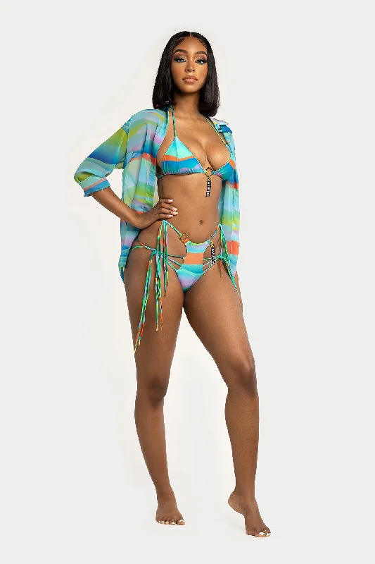 Pacific Multi Pastel Top Classic Women's Pin - striped
