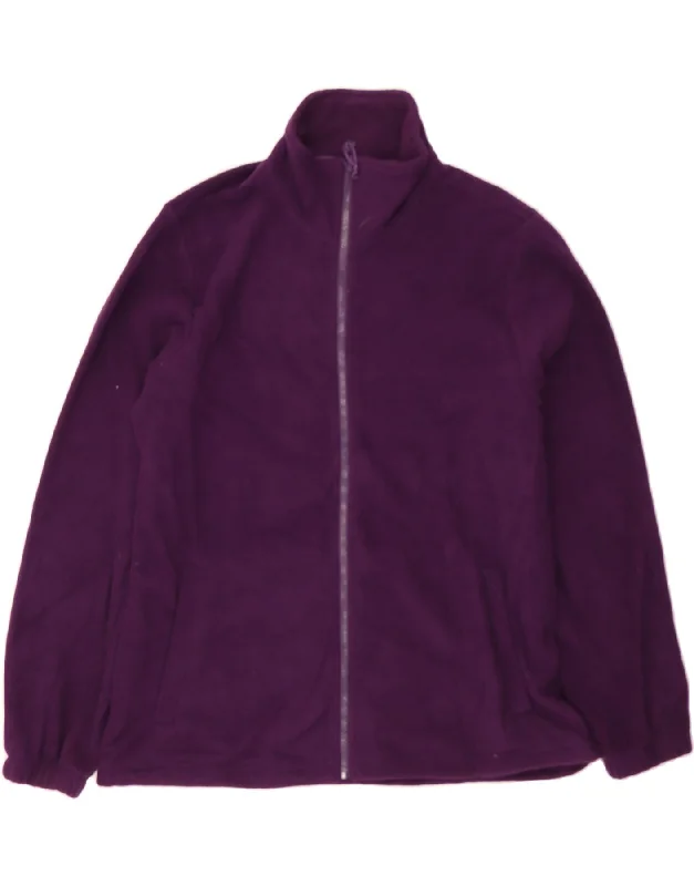 MOUNTAIN WAREHOUSE Womens Fleece Jacket UK 18 XL Purple Polyester Sustainable Organic MOUNTAIN WAREHOUSE Womens Fleece Jacket UK 18 XL Purple Polyester Sustainable Organic