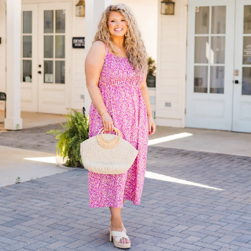 Romantic Notion Dress, Pink Earthy Women's Hemp - based