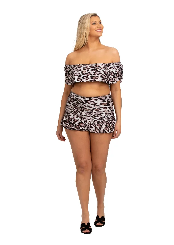 Cantu Off Shoulder Print Flounce (CU-155) European