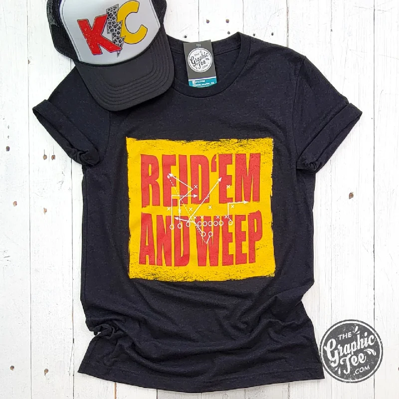 Reid 'Em And Weep Black Heather Short Sleeve Crew Neck Tee European