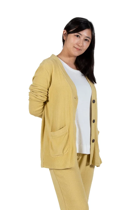 Comfort Luxe Collection Cozy Knit Button Front Jacket Hip Women's Urban