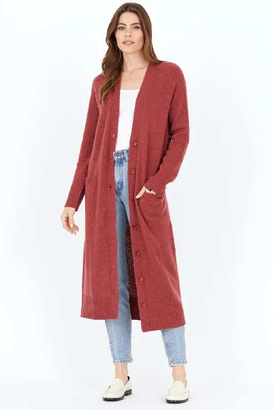 Morgan Cashmere Duster - Saffron