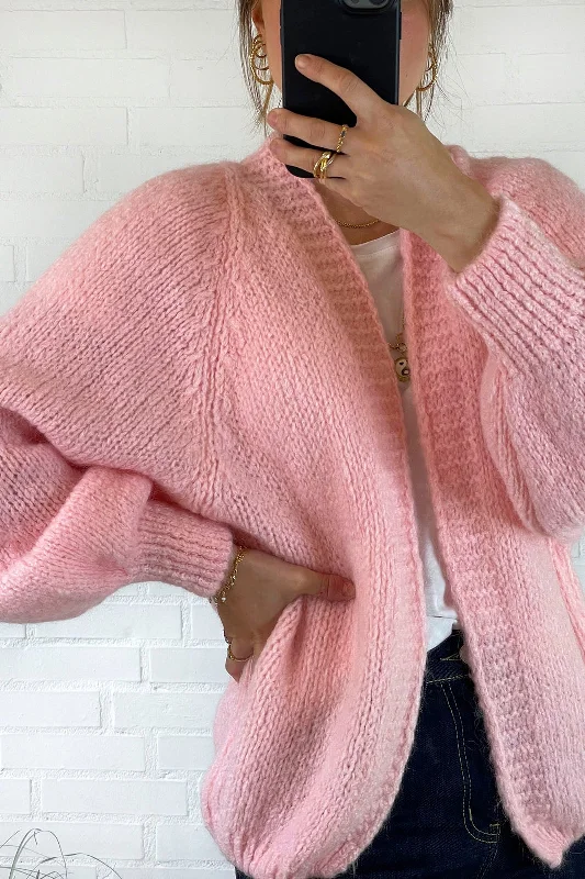 Noella - Fora Knit Cardigan - Rose