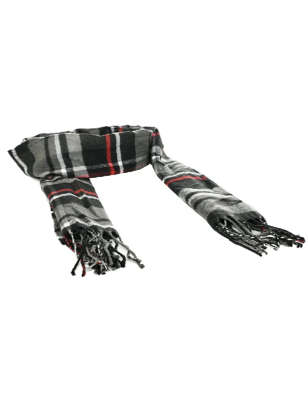 Checked Winter Scarf - M Cashmere