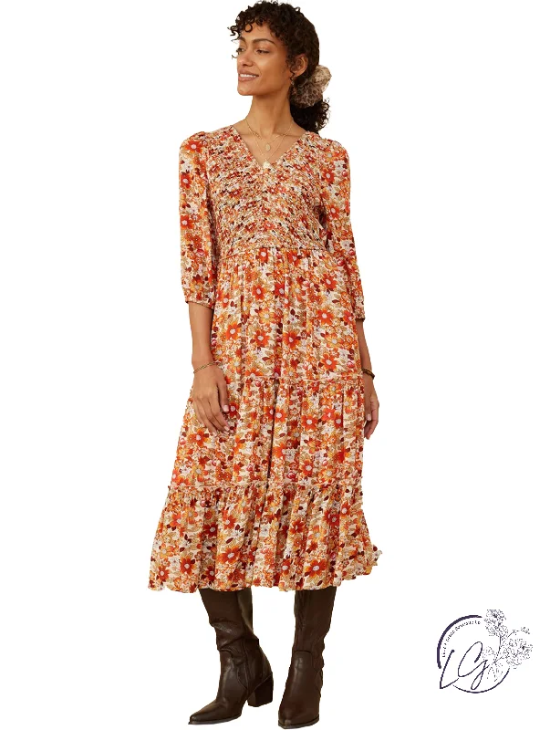 Warm Glance Floral Dress Rugged Women's Outdoor 