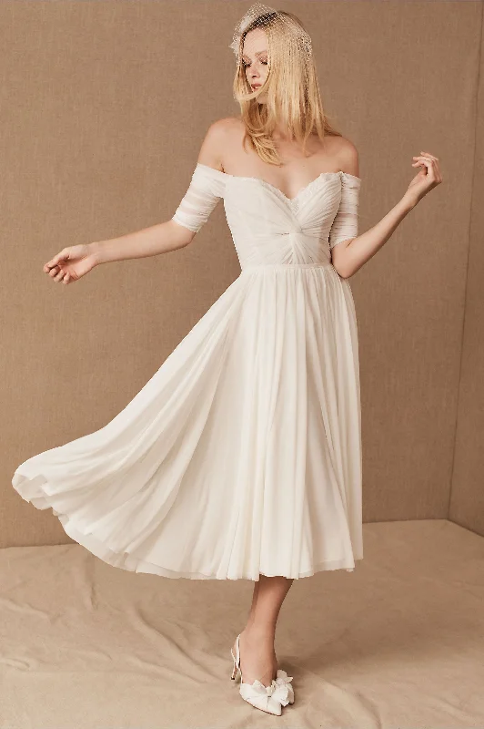 BHLDN Watters Mattea Gown Polished Women's Silk