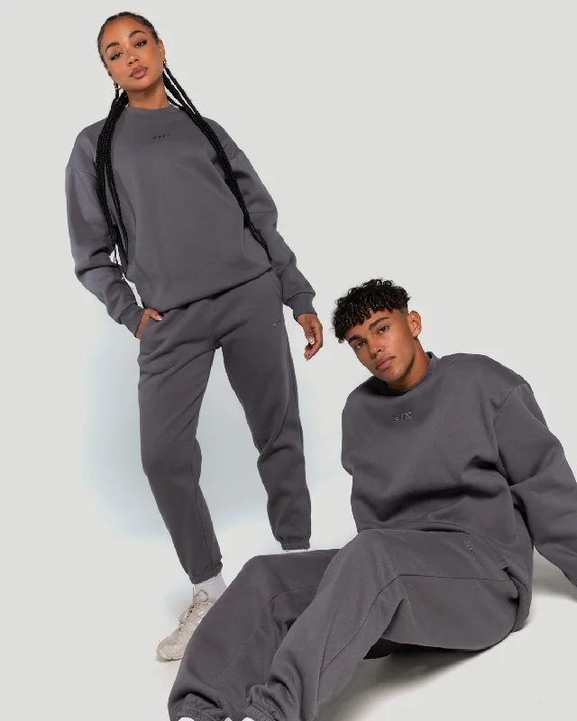 Classic Crewneck - Cool Slate Monochromatic All - in - one