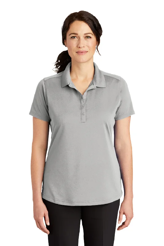 CornerStone Womens Select Moisture Wicking Short Sleeve Polo Shirt - Light Grey Streetwear Style for 