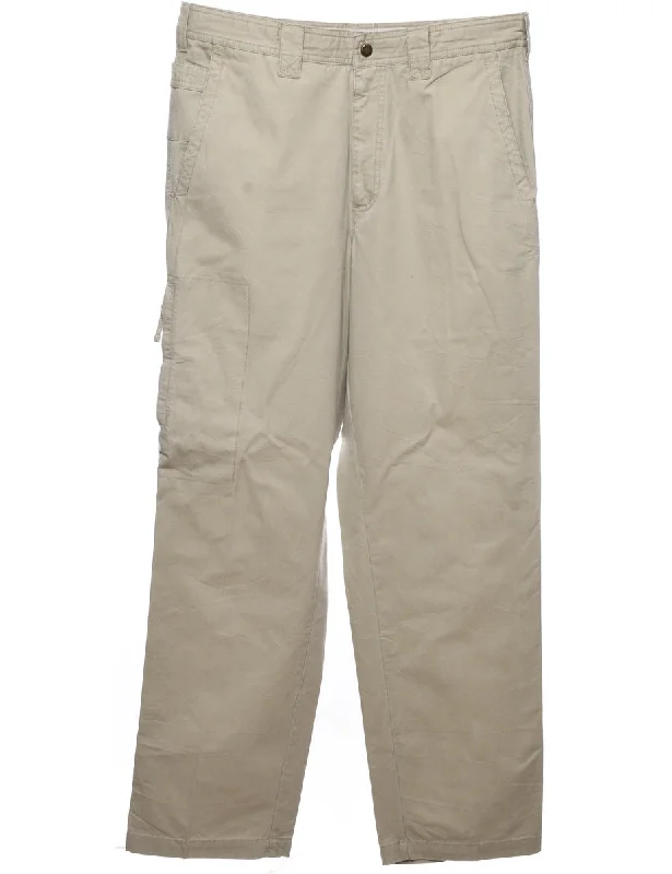 Columbia Beige Classic Cargo Trousers - W32 L32 Sporty Women's Tennis