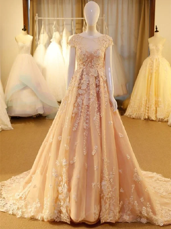 a-line Princess Scoop Neck Cap Sleeve Appliques Long Prom Dresses,PD4558906 Hip Women's Urban a-line Princess Scoop Neck Cap Sleeve Appliques Long Prom Dresses,PD4558906 Hip Women's Urban