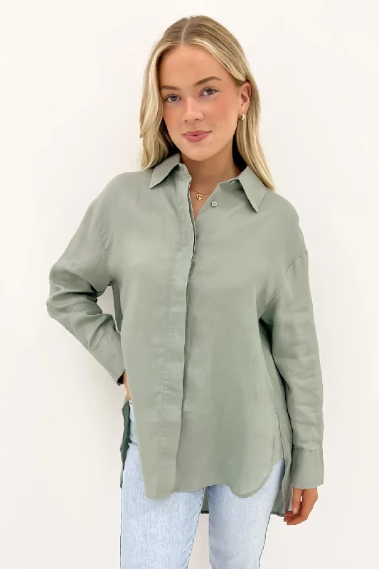 Sorrento Shirt Sage Green Women
