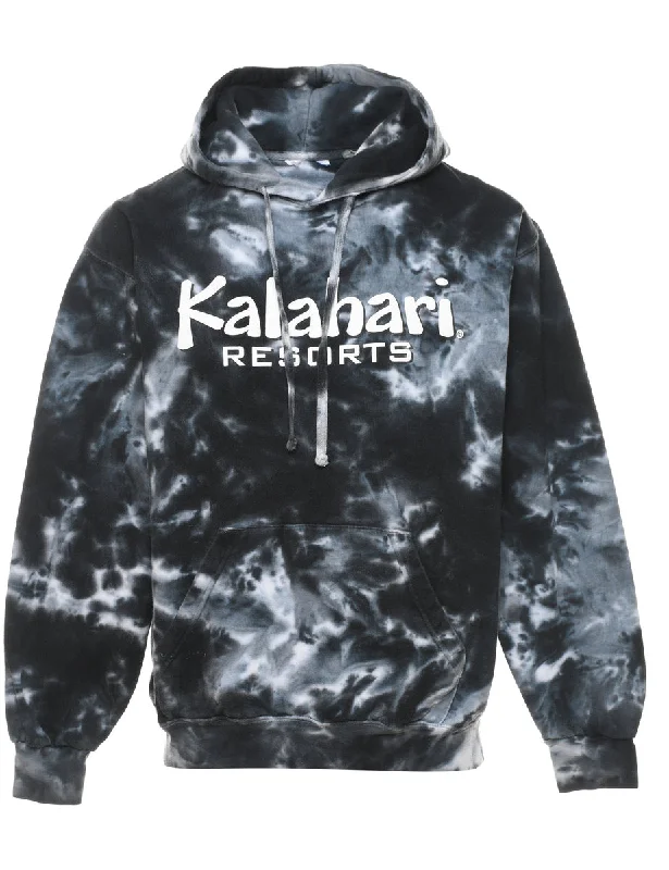 Dark Grey & Black Kalahari Resorts Printed Hoodie - M