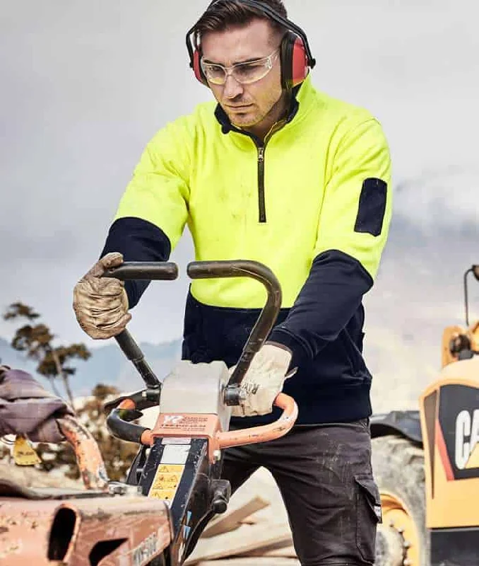 Unisex Hi Vis Half Zip Pullover purpose