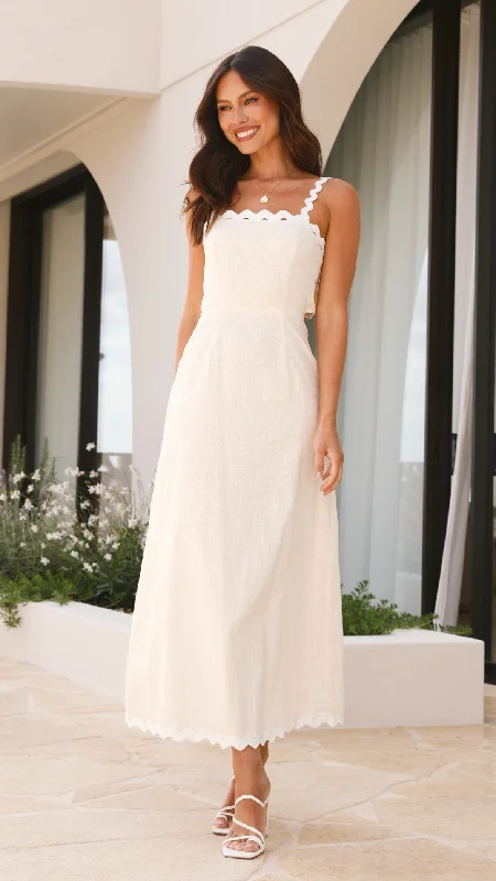 Fiora Maxi Dress - Oat purpose
