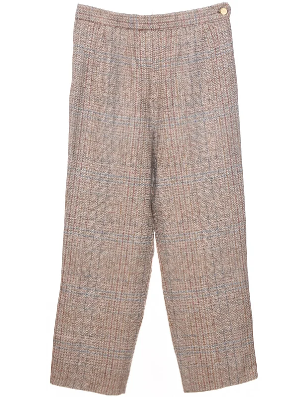 Checked Pattern Trousers - W32 L27