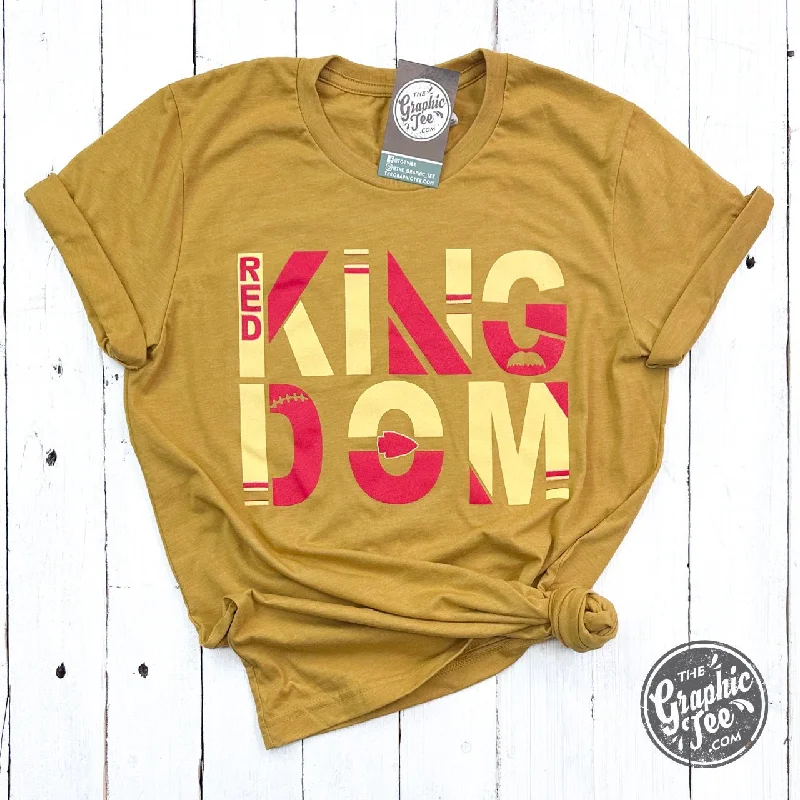 Red Kingdom Short Sleeve Tee Dapper Women's Bow - adorned