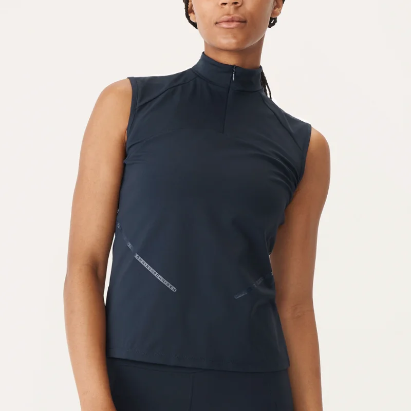 Rohnisch Sculpture S/L Top - Navy Sharp Women's Italian