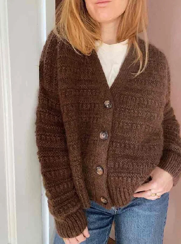 Jacket No 1 by My Favourite Things Knitwear, No 1 + silk mohair yarn kit (excl pattern) Relaxed Women's Beachy