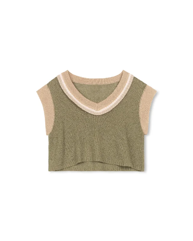 Knit Overlay Vest