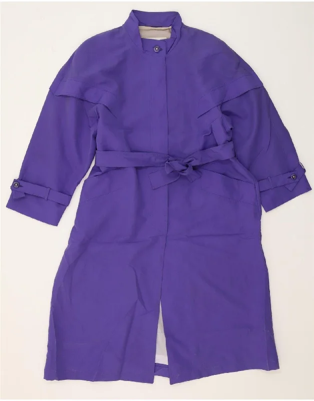 LONDON FOG Womens Overcoat US 16 2XL Purple Polyester Artistic Women's Avant - 