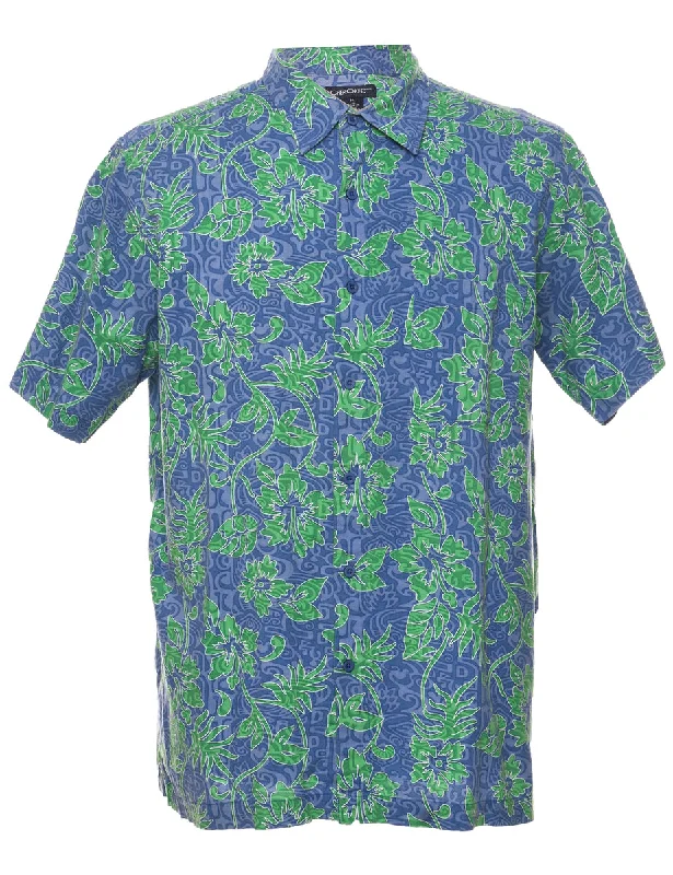 Cherokee Hawaiian Shirt - M Sleek Women's Metallic