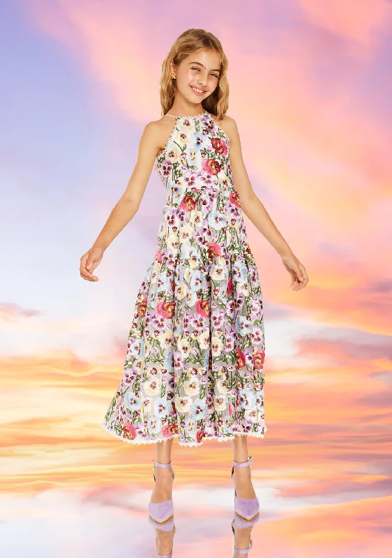 Claudia Embroidered Maxi Dress Adventure