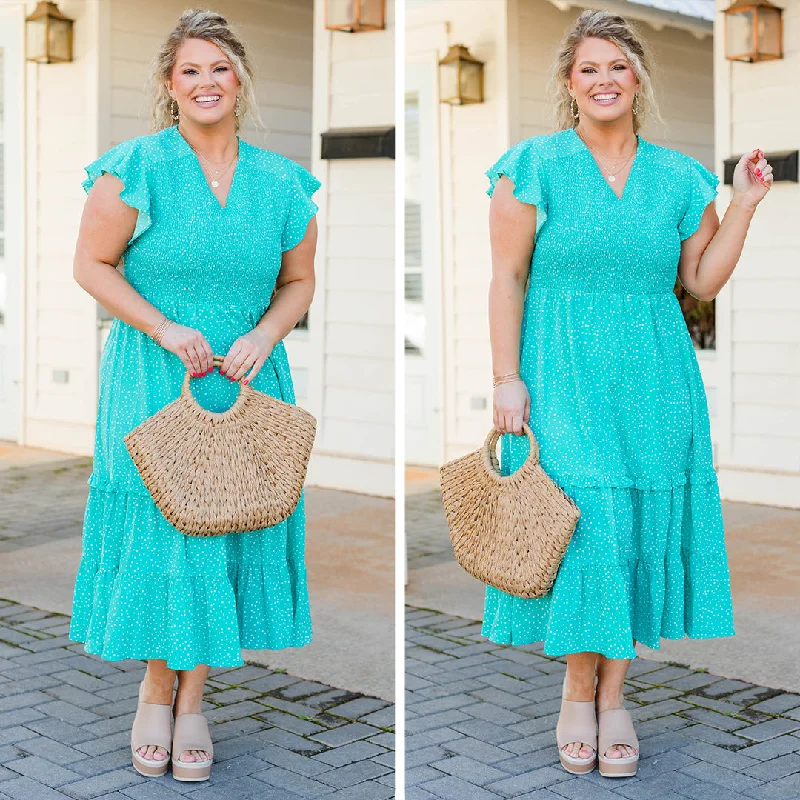 Dreaming About You And Me Dress, Seafoam Refined Women's Hand - crafted