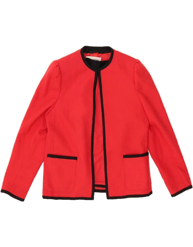 WINDSMOOR Womens Blazer Jacket UK 12 Medium Red French