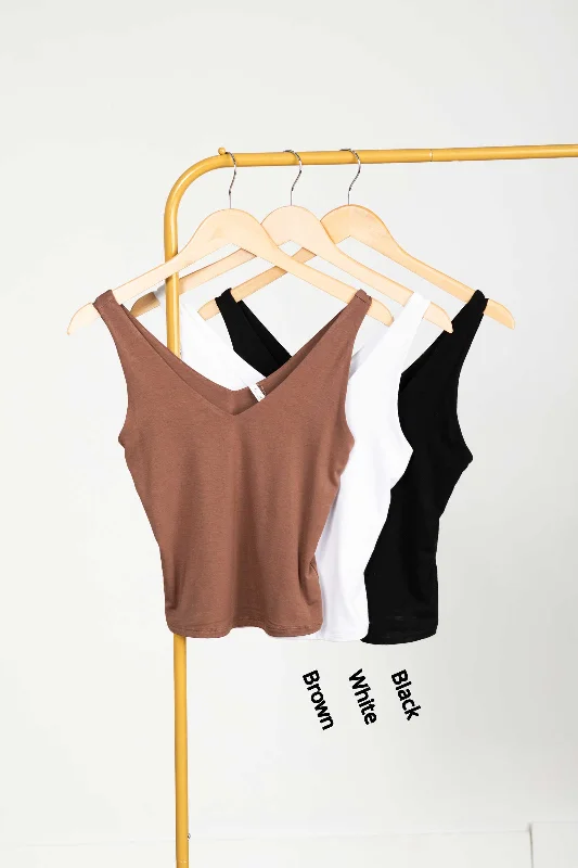 Double Layered V-Neck Tank Bohemian Women's Free