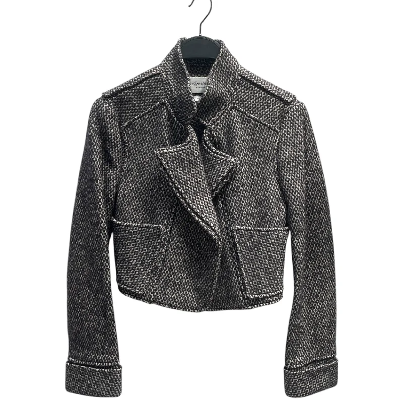 YVES SAINT LAURENT/Tailored Jkt/All Over Print/MLT/ Streetwear Style for 