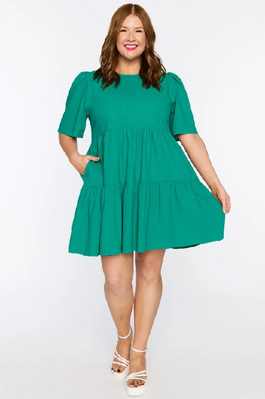 Wilma Green Dress Casual Women's Japanese 
