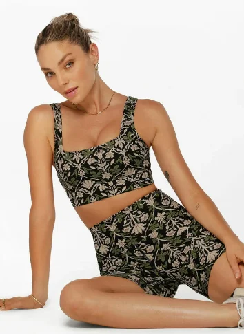 Lorna Jane Botanical Sports Bra - Collegiate Floral Print