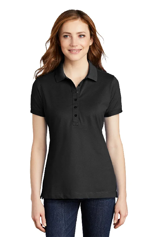 Port Authority Womens Moisture Wicking Short Sleeve Polo Shirt - Black Monochromatic All - in - one Port Authority Womens Moisture Wicking Short Sleeve Polo Shirt - Black Monochromatic All - in - one