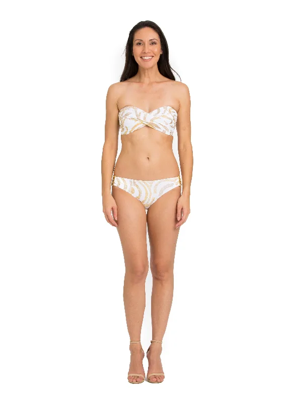 Horntown Bay Twist Front Bandeau with Back Ties (HB-136) Dapper Women's Bow - adorned