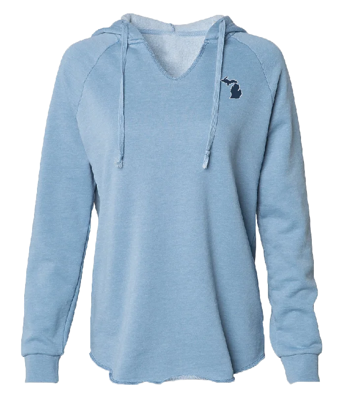 Women's Flowy V-neck Hoodie Earthy Women's 