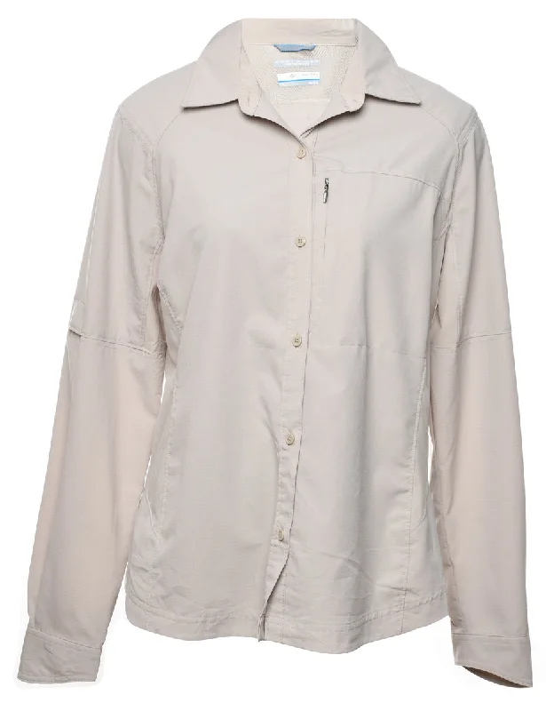 Columbia Beige Shirt - XL Feminine Women's Soft 