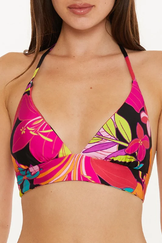 SALE Trina Turk Solar Floral Halter Top Geometric